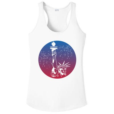 Statue Of Liberty New York Retro Ladies PosiCharge Competitor Racerback Tank