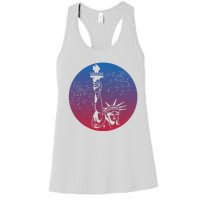 Statue Of Liberty New York Retro Women's Racerback Tank