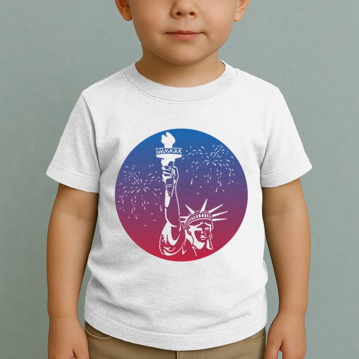 Statue Of Liberty New York Retro Toddler T-Shirt