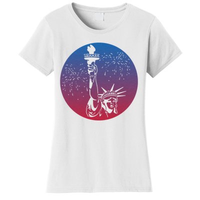 Statue Of Liberty New York Retro Women's T-Shirt