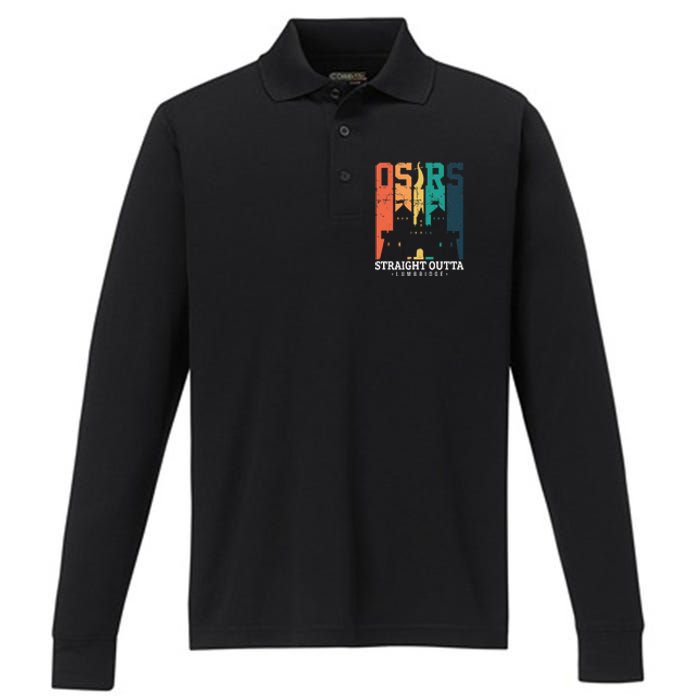 Straight Outta Lumbridge Performance Long Sleeve Polo