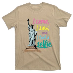 Statue Of Liberty Museum Travel I Came I Saw I Took A Selfie T-Shirt