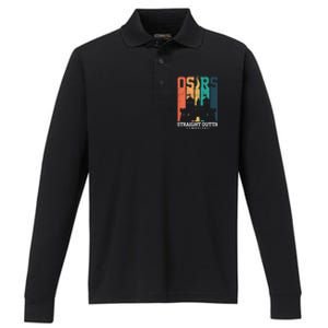 Straight Outta Lumbridge Performance Long Sleeve Polo