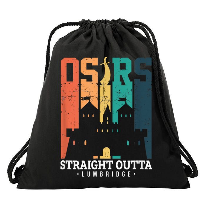 Straight Outta Lumbridge Drawstring Bag