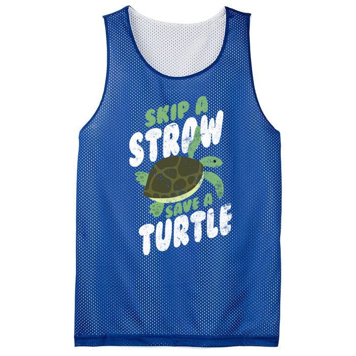 Saving Ocean Life Skip A Straw Save A Turtle Meaningful Gift Mesh Reversible Basketball Jersey Tank