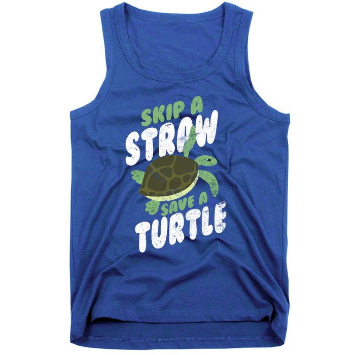 Saving Ocean Life Skip A Straw Save A Turtle Meaningful Gift Tank Top