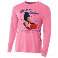 Shoes On Ladies Harris Walz 2024 Cooling Performance Long Sleeve Crew