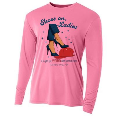 Shoes On Ladies Harris Walz 2024 Cooling Performance Long Sleeve Crew