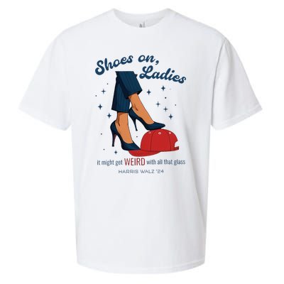 Shoes On Ladies Harris Walz 2024 Sueded Cloud Jersey T-Shirt