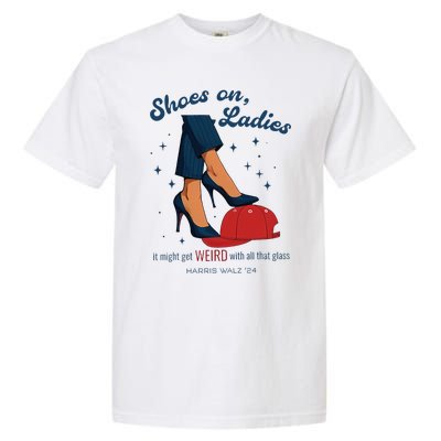 Shoes On Ladies Harris Walz 2024 Garment-Dyed Heavyweight T-Shirt