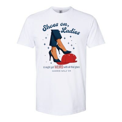 Shoes On Ladies Harris Walz 2024 Softstyle CVC T-Shirt