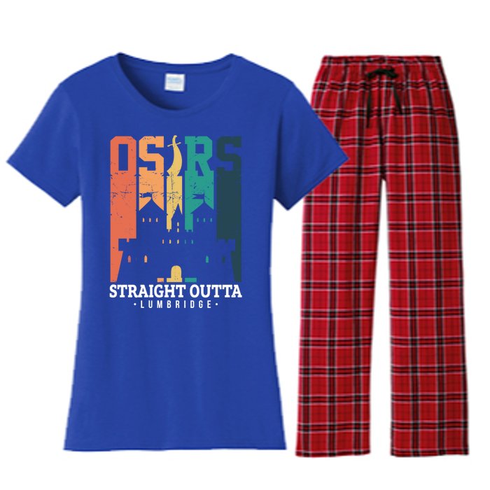 Straight Outta Lumbridge Gift Women's Flannel Pajama Set