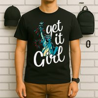 Statue of Liberty Get It American Flag 4th of July T-Shirt