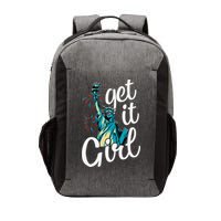 Statue of Liberty Get It American Flag 4th of July Vector Backpack