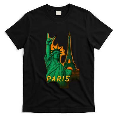 Statue Of Liberty Peace Sign T-Shirt