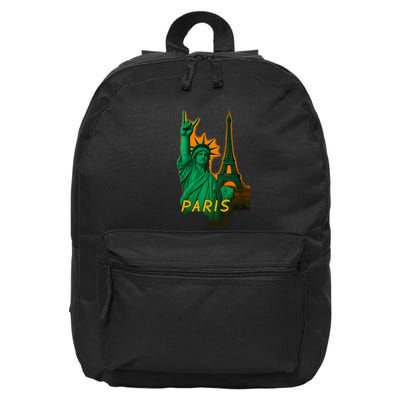 Statue Of Liberty Peace Sign 16 in Basic Backpack
