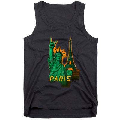Statue Of Liberty Peace Sign Tank Top