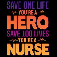 Save One Life You're A Hero Save 100 Lives You're A Nurse Impact Tech Backpack