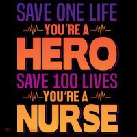 Save One Life You're A Hero Save 100 Lives You're A Nurse Sustainable Knit Beanie