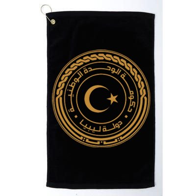 Seal Of Libya Platinum Collection Golf Towel