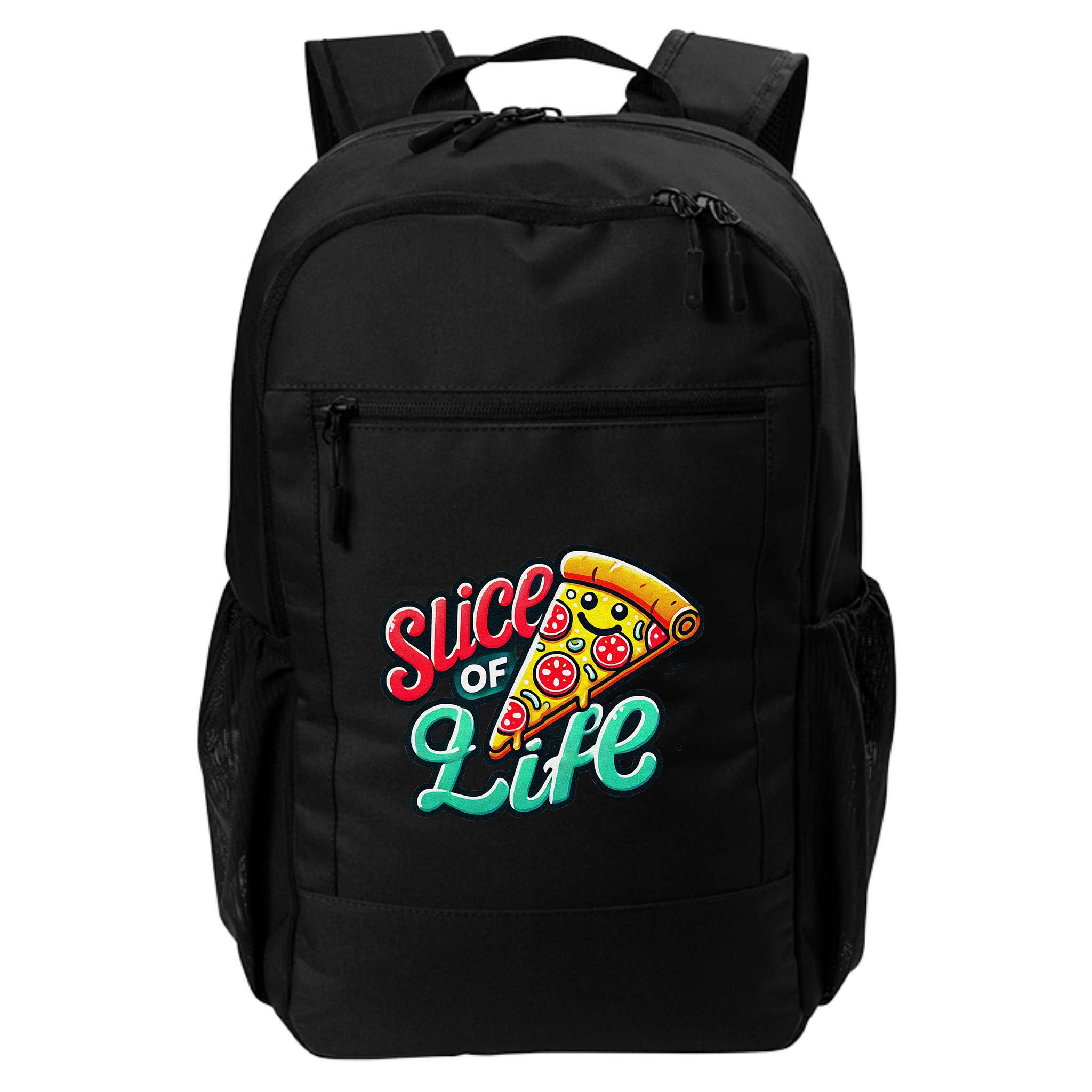 Slice Of Life Cartoon Pizza Backpack