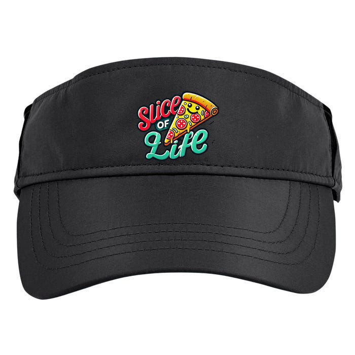 Slice Of Life Cartoon Pizza Adult Drive Performance Visor