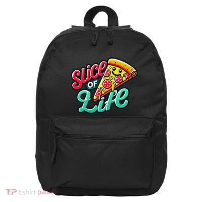 Slice Of Life Cartoon Pizza 16 in Basic Backpack