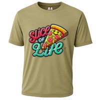 Slice Of Life Cartoon Pizza Cooling Performance Crew T-Shirt