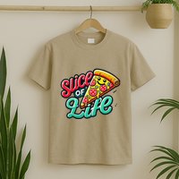 Slice Of Life Cartoon Pizza T-Shirt