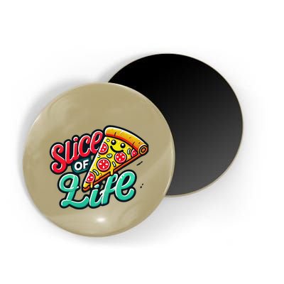 Slice Of Life Cartoon Pizza Magnet