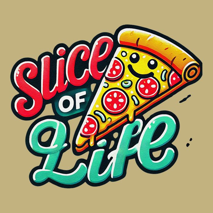 Slice Of Life Cartoon Pizza Magnet