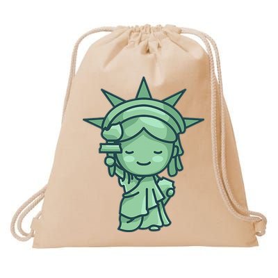 Statue Of Liberty Cute Nyc New York City Manhattan Drawstring Bag