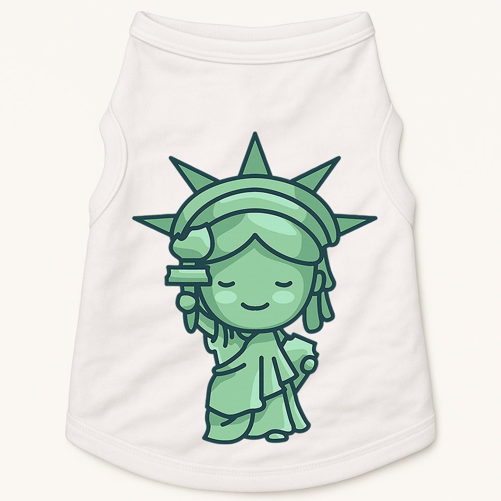 Statue Of Liberty Cute Nyc New York City Manhattan Doggie Tank