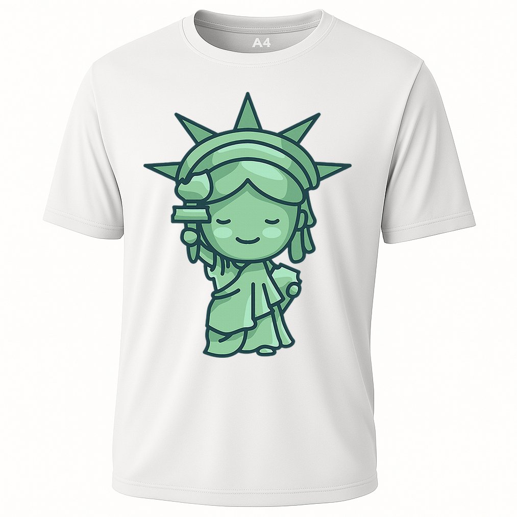 Statue Of Liberty Cute Nyc New York City Manhattan Cooling Performance Crew T-Shirt