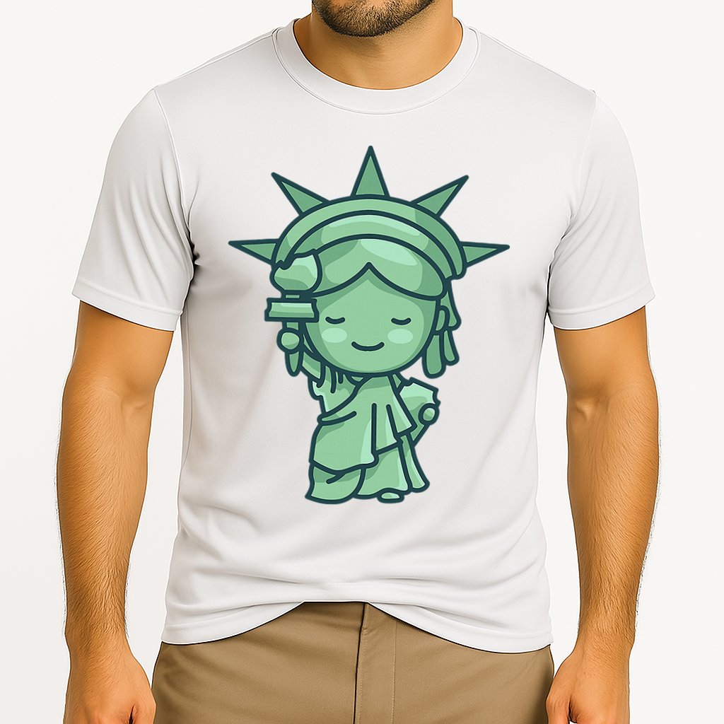 Statue Of Liberty Cute Nyc New York City Manhattan Cooling Performance Crew T-Shirt
