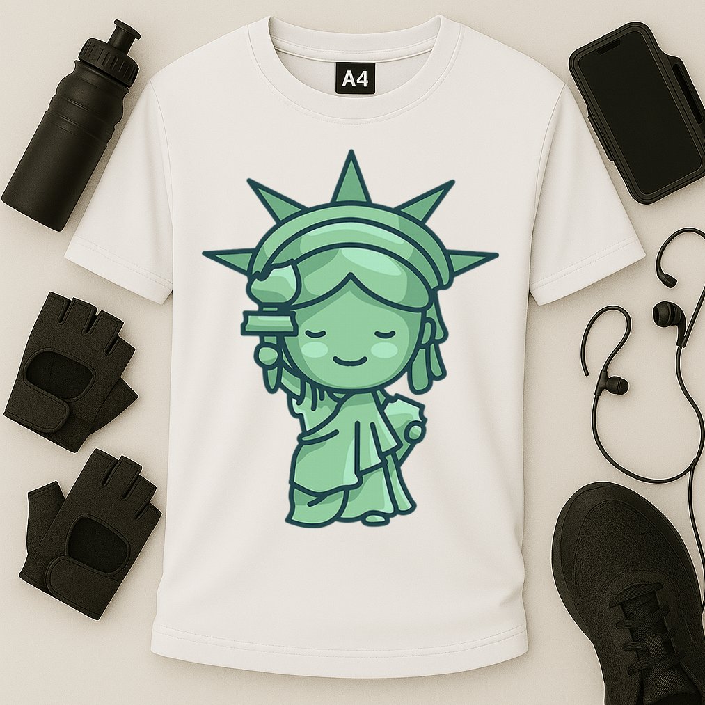 Statue Of Liberty Cute Nyc New York City Manhattan Cooling Performance Crew T-Shirt