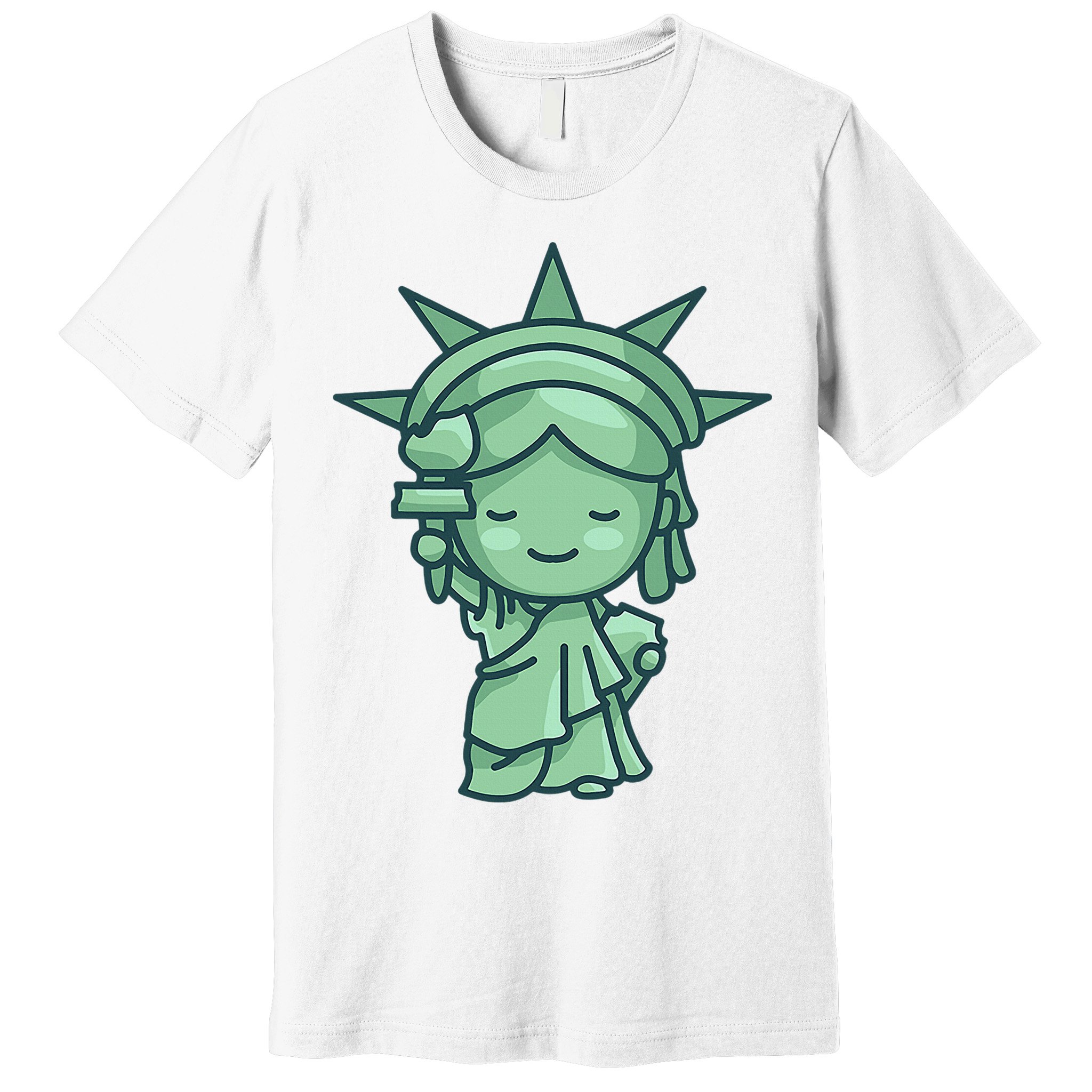 Statue Of Liberty Cute Nyc New York City Manhattan Premium T-Shirt