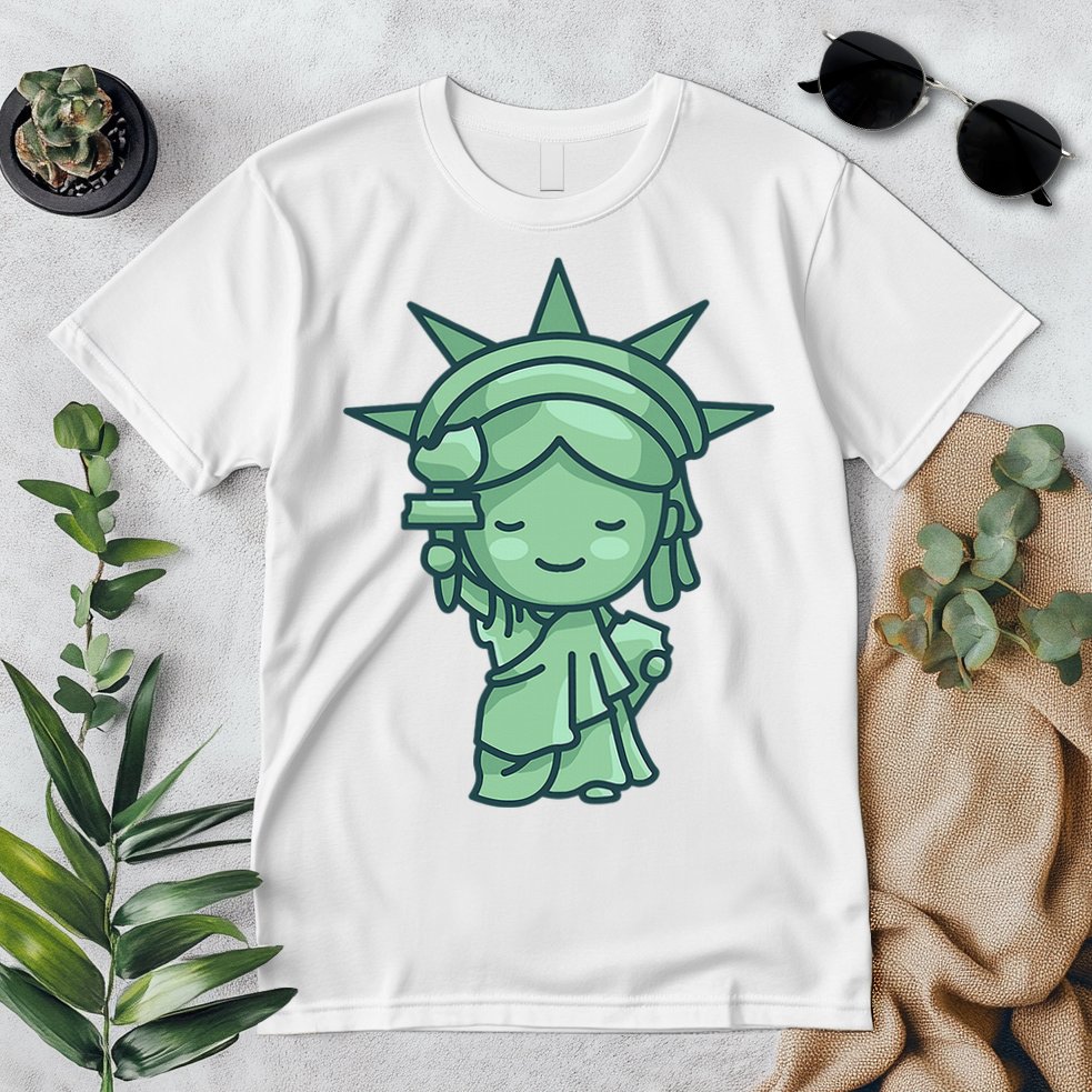 Statue Of Liberty Cute Nyc New York City Manhattan Premium T-Shirt
