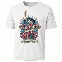 Statue Of Liberty New York Art Cooling Performance Crew T-Shirt