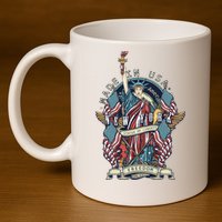 Statue Of Liberty New York Art 11oz C Handle Ceramic Mug