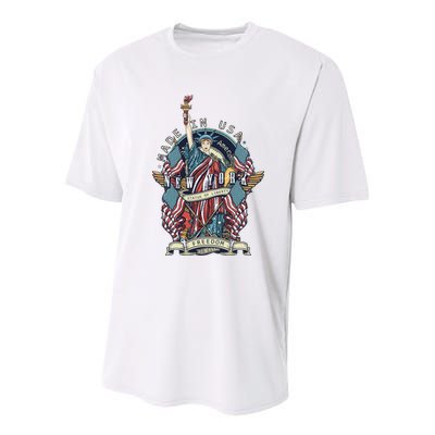 Statue Of Liberty New York Art Youth Performance Sprint T-Shirt