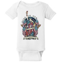 Statue Of Liberty New York Art Baby Bodysuit