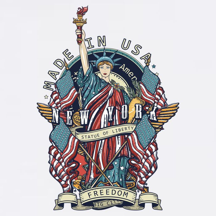 Statue Of Liberty New York Art Baby Bodysuit