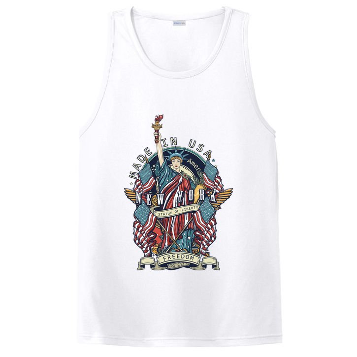 Statue Of Liberty New York Art PosiCharge Competitor Tank
