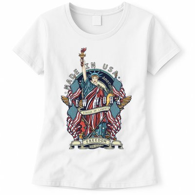Statue Of Liberty New York Art Womens T-Shirt