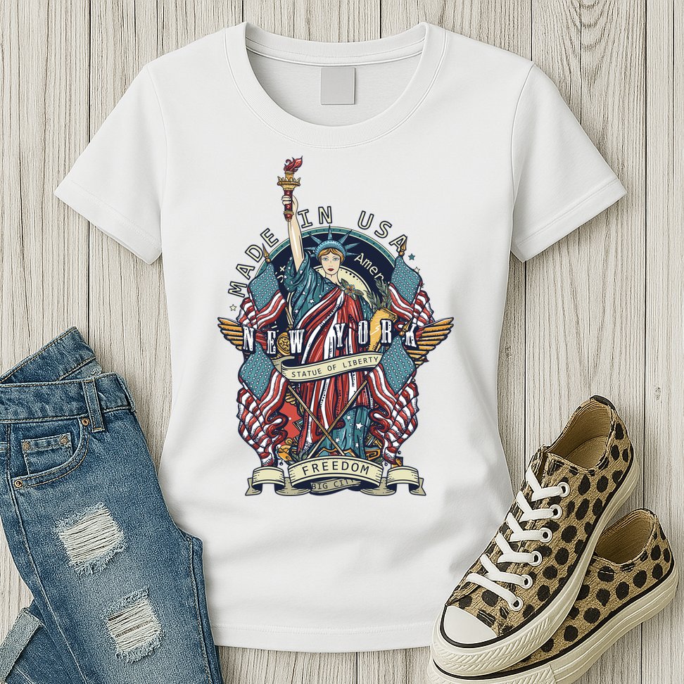Statue Of Liberty New York Art Womens T-Shirt