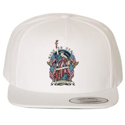 Statue Of Liberty New York Art Wool Snapback Cap