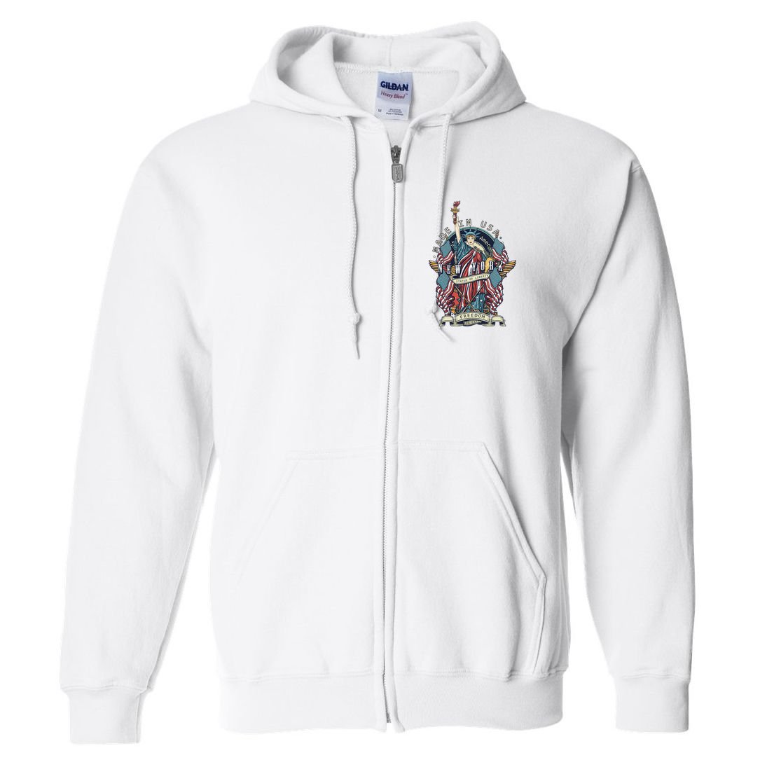 Statue Of Liberty New York Art Full Zip Hoodie