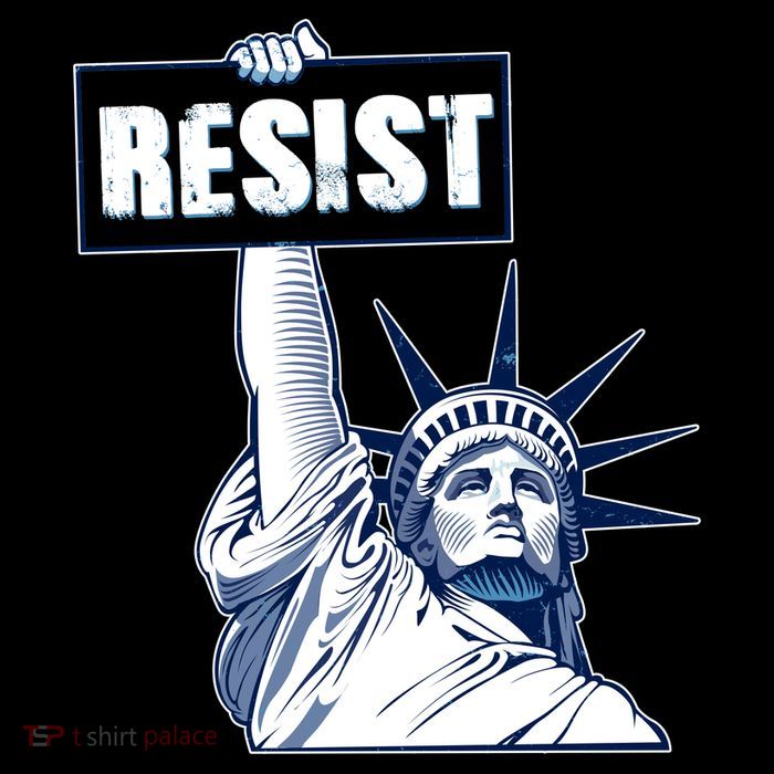 Statue of Liberty Resist Protest Fight Impact Tech Backpack
