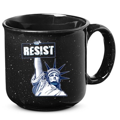 Statue of Liberty Resist Protest Fight 15oz Campfire Ceramic Mug